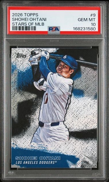 Graded 2026 Topps Shohei Ohtani #9 Stars of MLB Baseball Card PSA 10 Gem Mint