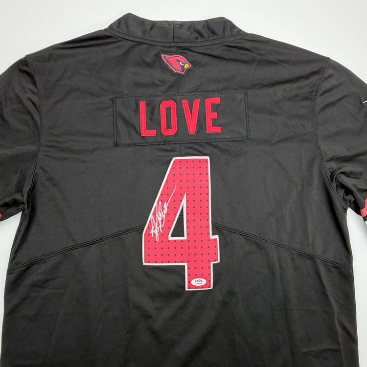 Autographed/Signed Jeremiyah Love Arizona Black Football Jersey PSA/DNA COA