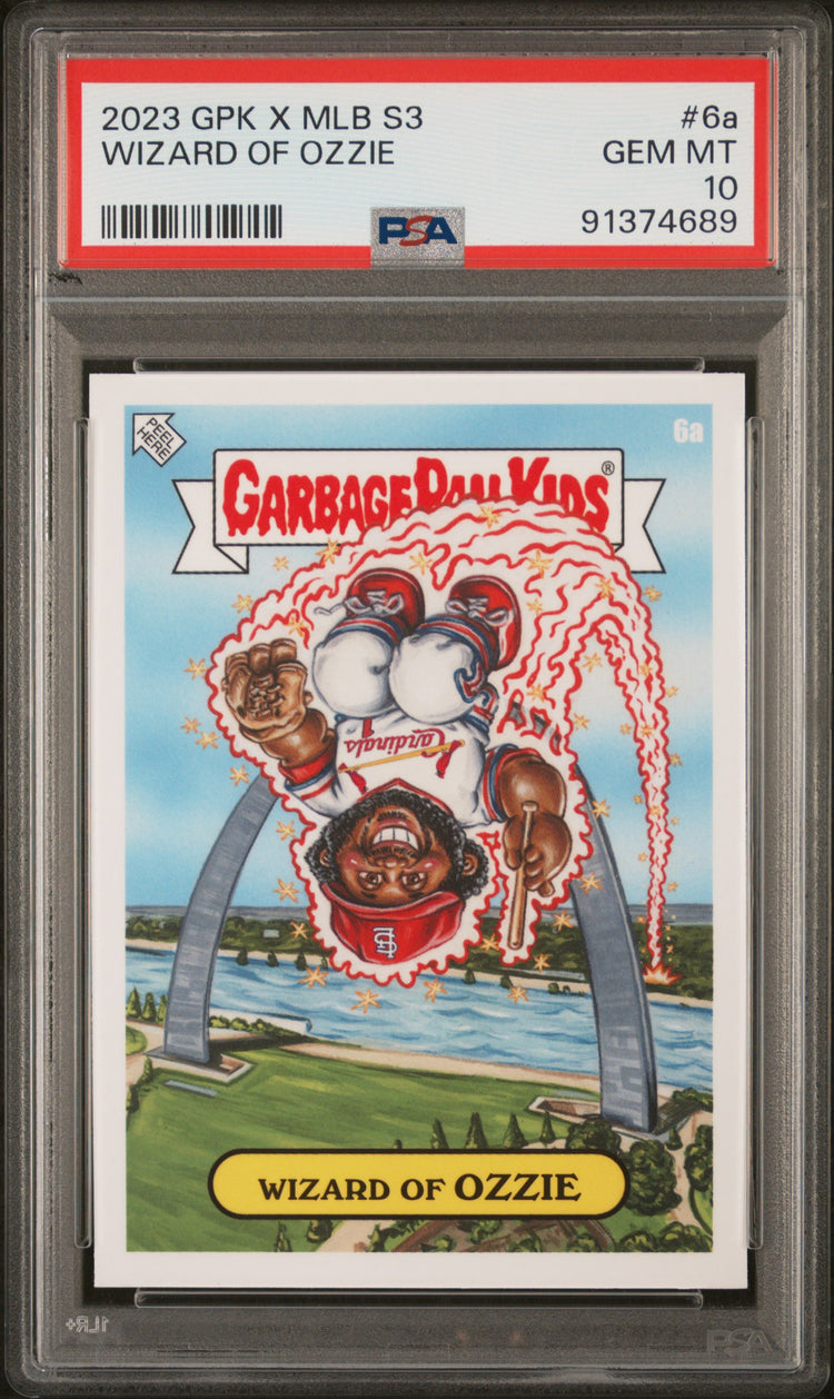 Graded 2023 Topps Garbage Pail Kids Ozzie Smith #6A Wizard of Ozzie Baseball Card PSA 10 Gem Mint