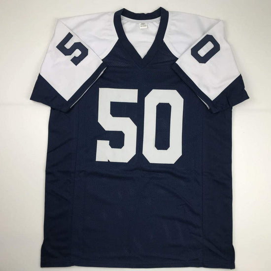 Autographed/Signed Sean Lee Dallas Thanksgiving Day Football Jersey JSA COA