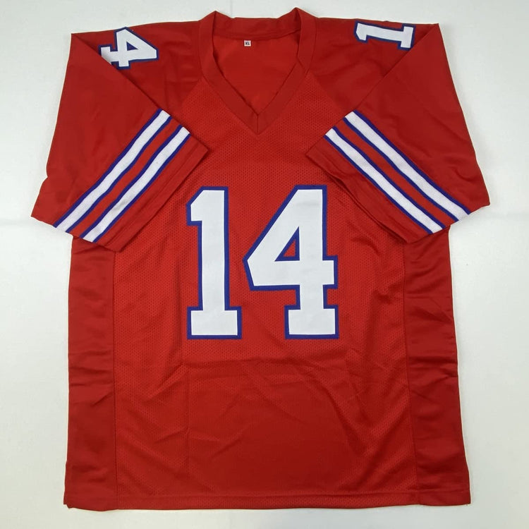 Autographed/Signed Stefon Diggs Buffalo Red Football Jersey Beckett BAS COA