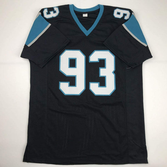 Autographed/Signed Gerald McCoy Carolina Black Football Jersey Beckett BAS COA