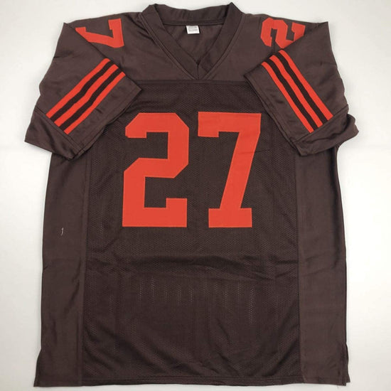 Autographed/Signed Kareem Hunt Cleveland Color Rush Football Jersey PSA/DNA COA