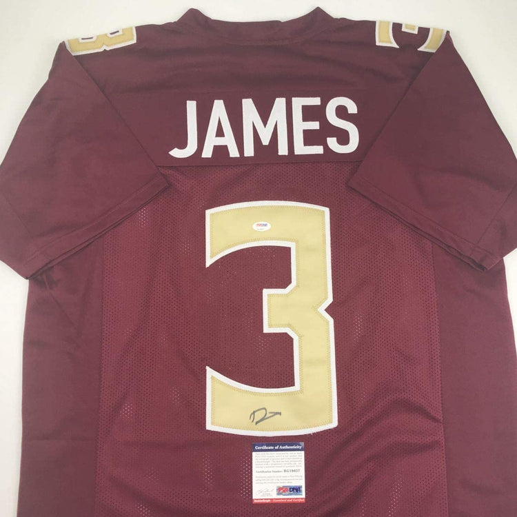 Autographed/Signed Derwin James Florida State FSU Maroon College Football Jersey PSA/DNA COA