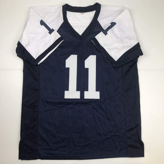Autographed/Signed Danny White Dallas Thanksgiving Day Football Jersey JSA COA
