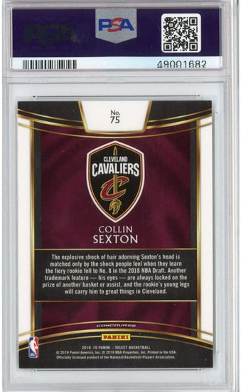 Graded 2018-19 Panini Select Collin Sexton #75 Rookie RC Basketball Card PSA 10 Gem Mint