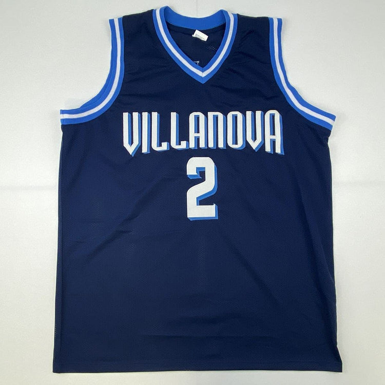 Autographed/Signed Collin Gillespie Villanova Blue College Basketball Jersey PSA/DNA COA