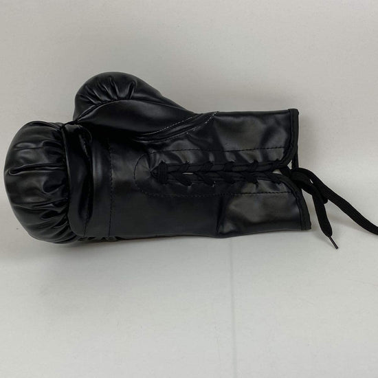 Autographed/Signed Mike Tyson Black Everlast Boxing Glove Athlete Hologram COA