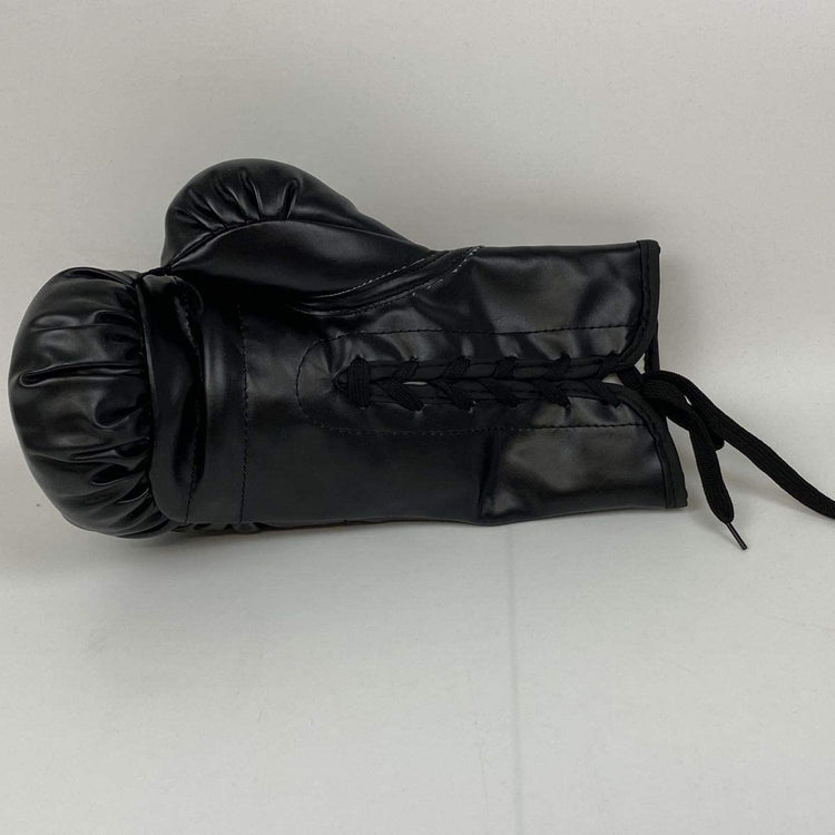 Autographed/Signed Mike Tyson Black Everlast Boxing Glove Athlete Hologram COA