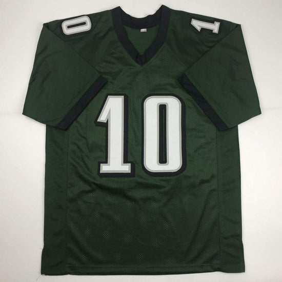 Autographed/Signed DeSean Jackson Philadelphia Green Football Jersey PSA/DNA COA