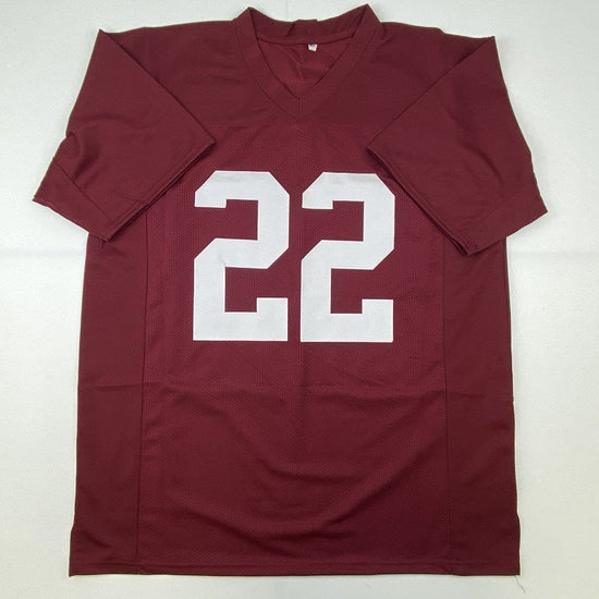 Autographed/Signed Najee Harris Alabama Red College Football Jersey Beckett BAS COA