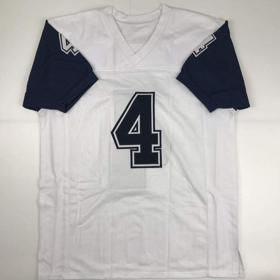 Autographed/Signed Dak Prescott Dallas Color Rush Football Jersey JSA COA