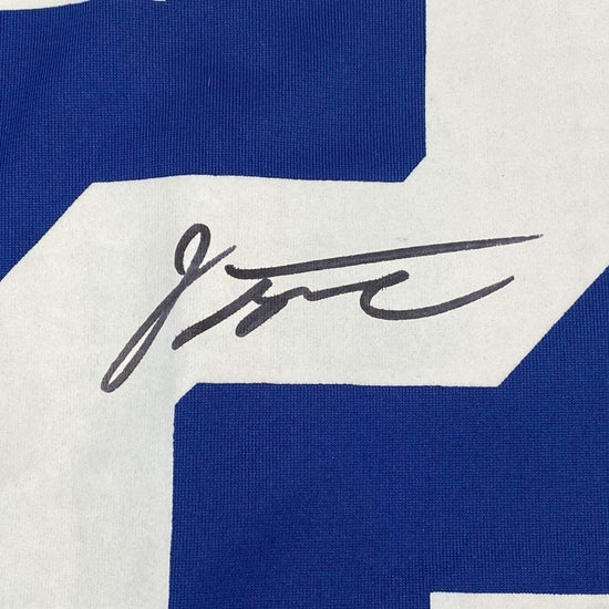 Framed Autographed/Signed Jonathan Taylor 33x42 Indianapolis Colts Blue Nike Game Football Jersey Fanatics COA