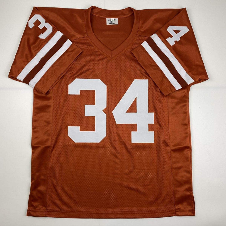 Autographed/Signed Ricky Williams Smoke Weed Everyday Inscription Texas Orange College Football Jersey JSA COA