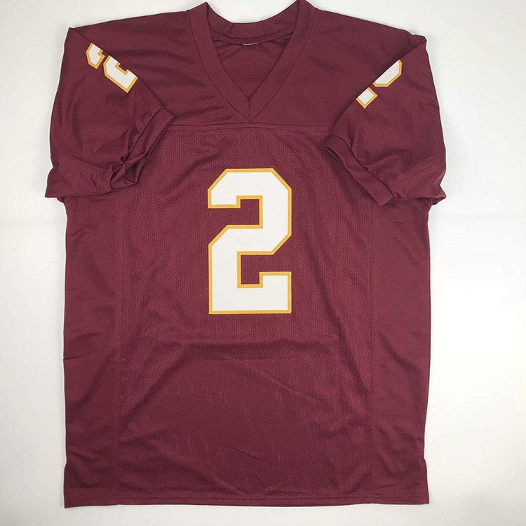 Autographed/Signed Deion Sanders Florida State FSU Maroon College Football Jersey JSA COA