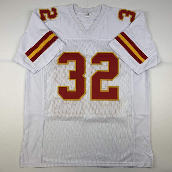 Autographed/Signed Tyrann Mathieu Kansas City White Football Jersey JSA COA