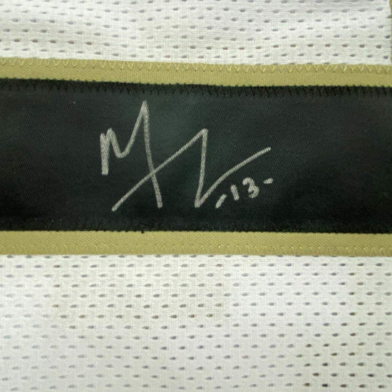 Framed Autographed/Signed Michael Thomas 33x42 New Orleans White Football Jersey JSA COA