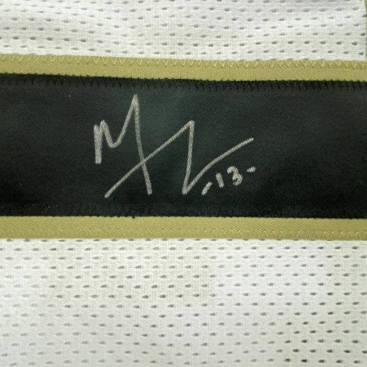 Framed Autographed/Signed Michael Thomas 33x42 New Orleans White Football Jersey JSA COA