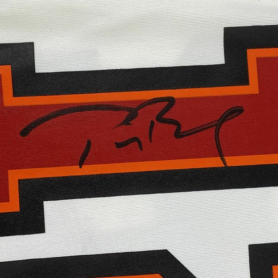 Framed Autographed/Signed Tom Brady 33x42 Tampa Bay Buccaneers White Authentic Nike Game Football Jersey Fanatics COA