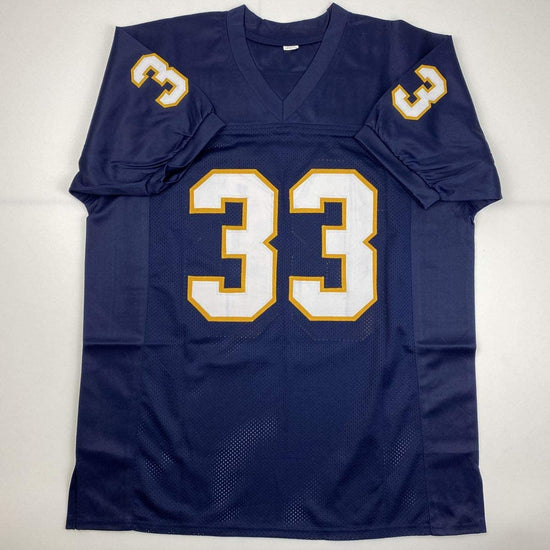 Autographed/Signed Tony Dorsett Pittsburgh Blue College Football Jersey JSA COA