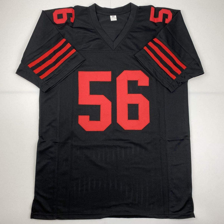 Autographed/Signed Kwon Alexander San Francisco Black Football Jersey JSA COA