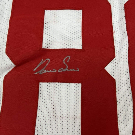 Framed Autographed/Signed Darius Slayton 33x42 New York White Football Jersey JSA COA