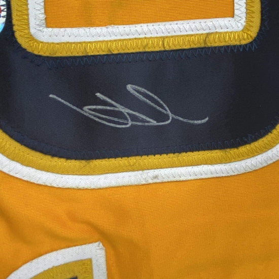 Framed Autographed/Signed Viktor Arvidsson 33x42 Nashville Yellow Hockey Jersey PSA/DNA COA