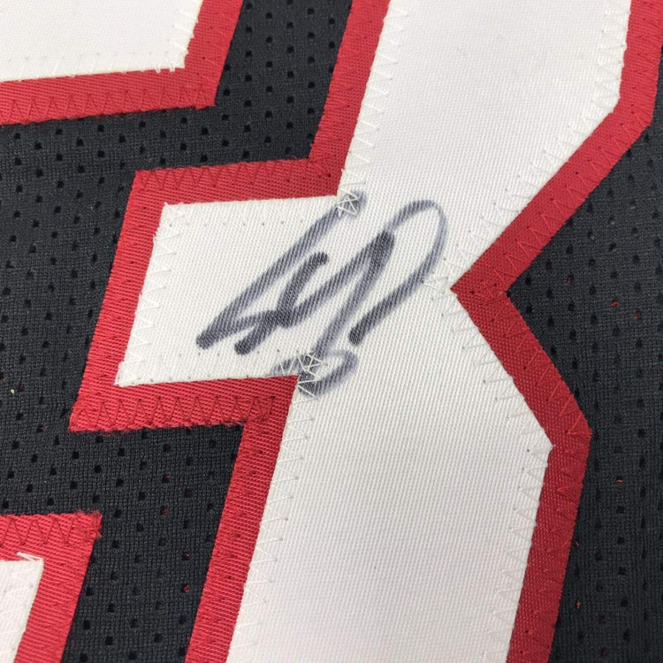 Autographed/Signed Shaquille Shaq O'Neal Miami Black Basketball Jersey Beckett BAS COA