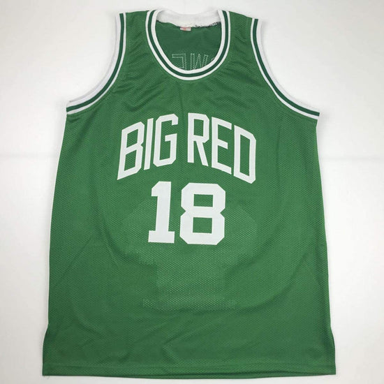 Autographed/Signed Dave Cowens Boston Green Stat Basketball Jersey PSA/DNA COA