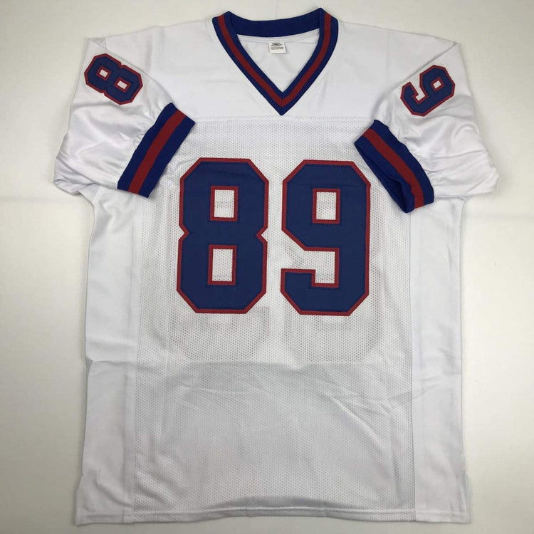 Autographed/Signed Mark Bavaro New York White Football Jersey PSA/DNA COA