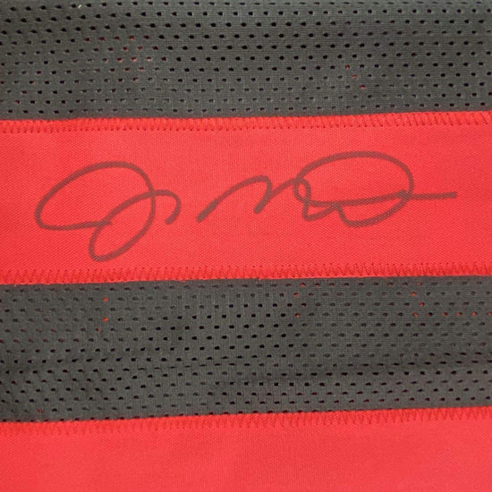 Autographed/Signed Joe Montana San Francisco Black Football Jersey JSA COA