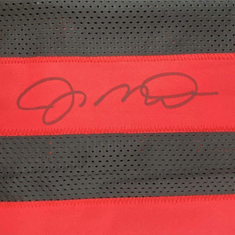 Autographed/Signed Joe Montana San Francisco Black Football Jersey JSA COA