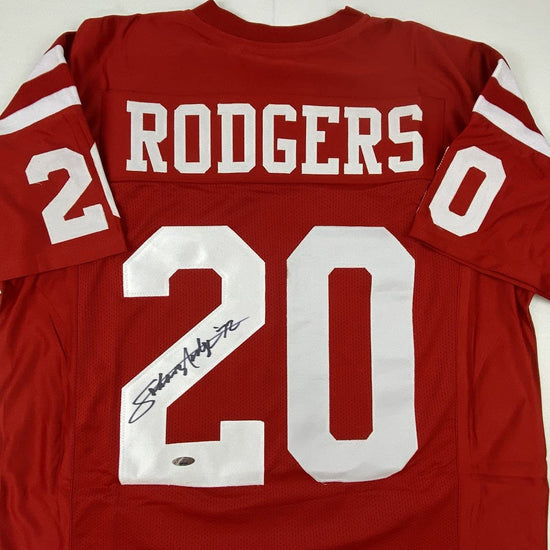 Autographed/Signed Johnny Rodgers Nebraska Red College Football Jersey Tristar COA Holo Only