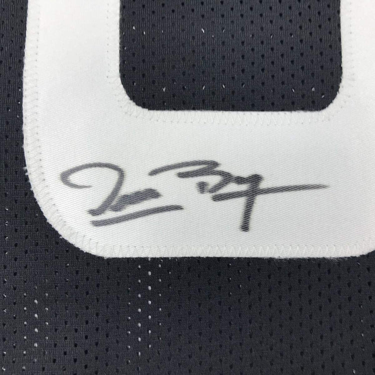 Autographed/Signed Muggsy Bogues Space Jam Monstars Black Basketball Jersey PSA/DNA COA