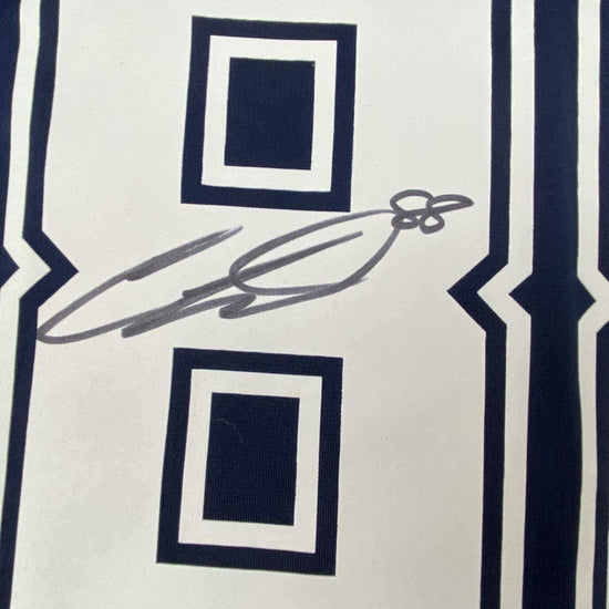 Framed Autographed/Signed CeeDee Lamb 33x42 Dallas Cowboys Blue Authentic Nike Game Football Jersey Fanatics COA
