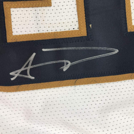 Autographed/Signed Aaron Donald Los Angeles LA White Football Jersey PSA/DNA COA