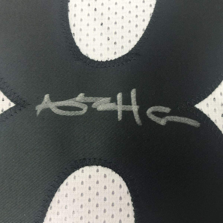 Autographed/Signed Antonio Brown Pittsburgh White Football Jersey Beckett BAS COA