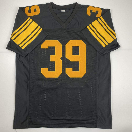 Autographed/Signed Minkah Fitzpatrick Pittsburgh Color Rush Football Jersey Beckett BAS COA