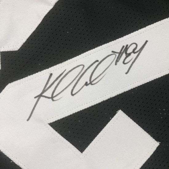 Framed Autographed/Signed Keelan Cole 33x42 Jacksonville Black Football Jersey JSA COA