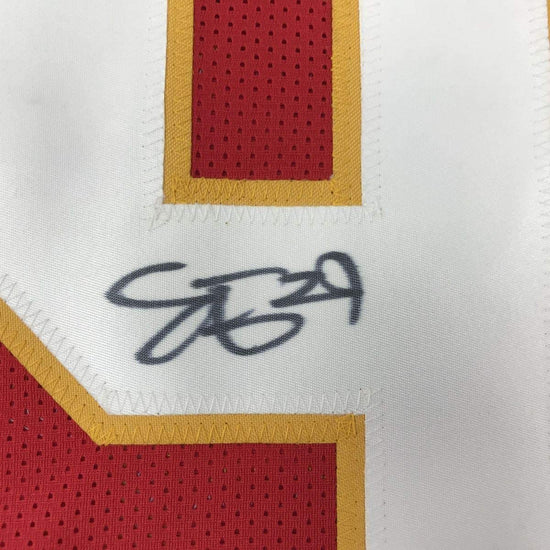 Framed Autographed/Signed Eric Berry 33x42 Kansas City Red Football Jersey PSA/DNA COA