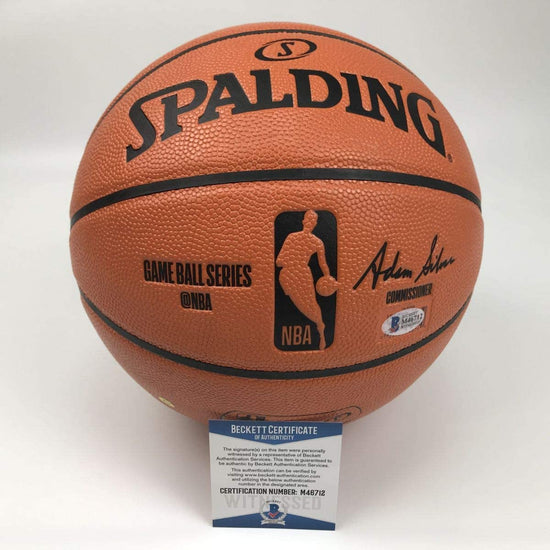 Autographed/Signed Shaquille Shaq O'Neal Los Angeles LA Lakers Full Size F/S Spalding Basketball Beckett BAS COA