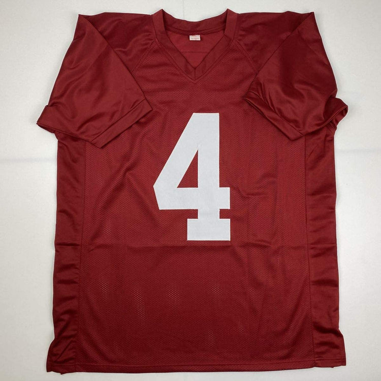Autographed/Signed Jerry Jeudy Alabama Red College Football Jersey JSA COA