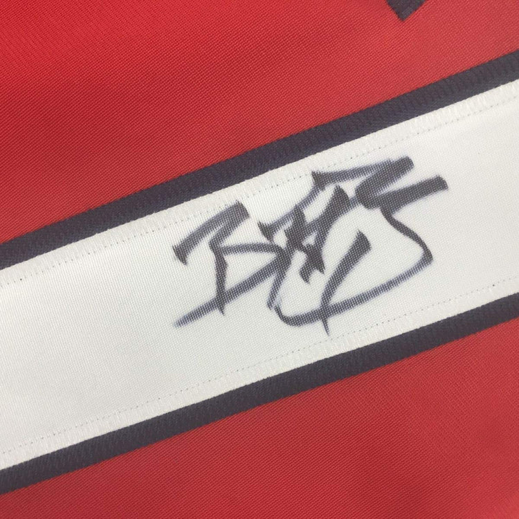 Framed Autographed/Signed Braden Holtby 33x42 Washington Red Hockey Jersey Beckett BAS COA