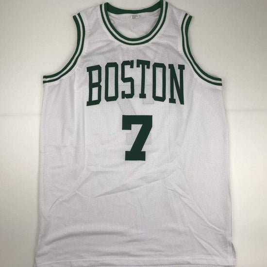 Autographed/Signed Nate Tiny Archibald Boston White Basketball Jersey JSA COA