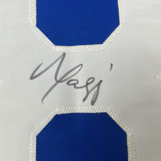 Autographed/Signed Marvin Harrison Indianapolis Blue Football Jersey JSA COA