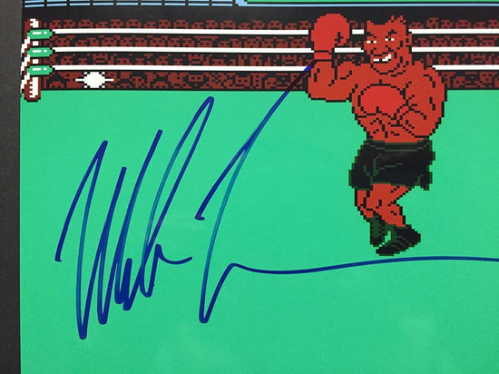 Autographed/Signed Mike Tyson Punchout Video Game Boxing 8x10 Photo JSA COA