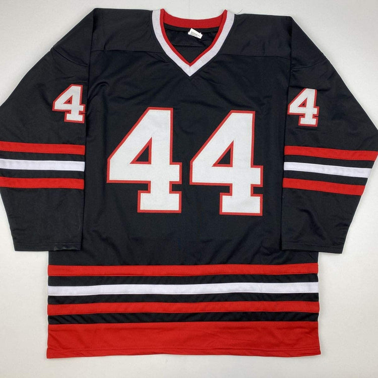 Autographed/Signed Kimmo Timonen Chicago Black Hockey Jersey JSA COA