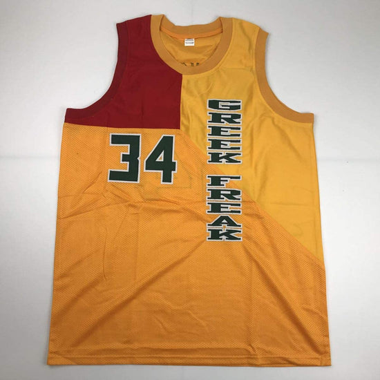 Autographed/Signed Giannis Antetokounmpo Milwaukee Yellow Basketball Jersey PSA/DNA COA