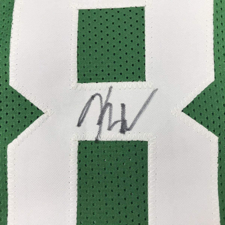 Framed Autographed/Signed Kemba Walker 33x42 Boston Green Basketball Jersey JSA COA