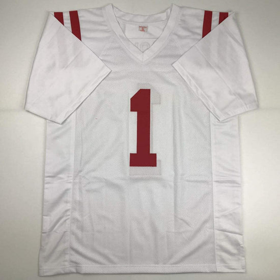 Autographed/Signed AJ A.J. Brown Ole Miss White College Football Jersey JSA COA